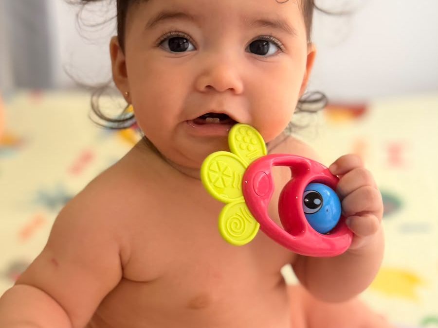 Bebê durante a consulta de acompanhamento